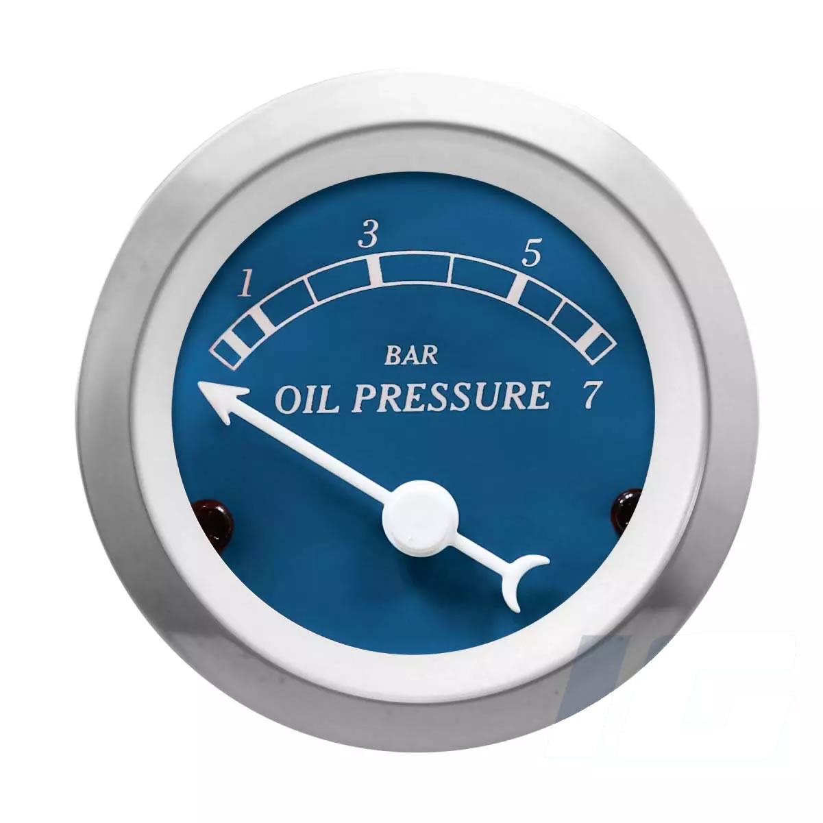 52mm Blue Face Red Needle - Oil Pressure Gauge With Sensor For Vintage Car